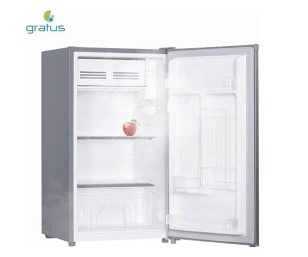 Gratus 111 Litres Refrigerator Single Door Indox Silver Model-GRFDD111HCX1 | 1 Years Full 5 Years Compressor Warranty.