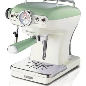 Ariete Vintage Espresso Coffee Machine Color Green Model - ART1389A-V-GR | 1 year warranty