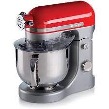 Ariete Stand Mixer, Kitchen Machine with 5.5L Stainless Steel Bowl and Splash Guard 1600W 11 Speed Food Processor Red Model - ART1589 | 1 year warranty