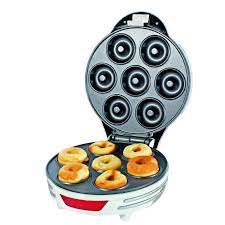 Ariete Electric Donut Maker With Non Stick Plate, Safety Lock, 700W, 7 Donuts at a Time, Easy to Use Best Doughnut Machine for Home, Party, Breakfast, Snacks, Outings and More - ART189