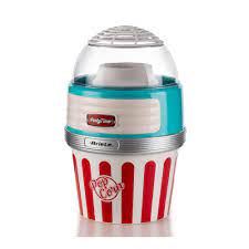 Ariete 1100w Vintage Electric Hot Air Popcorn Popper Machine with Measuring Cup Color Blue Model ART2957BL | 1 year warranty